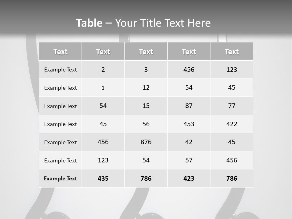 S Shaped Modern Chairs PowerPoint Template