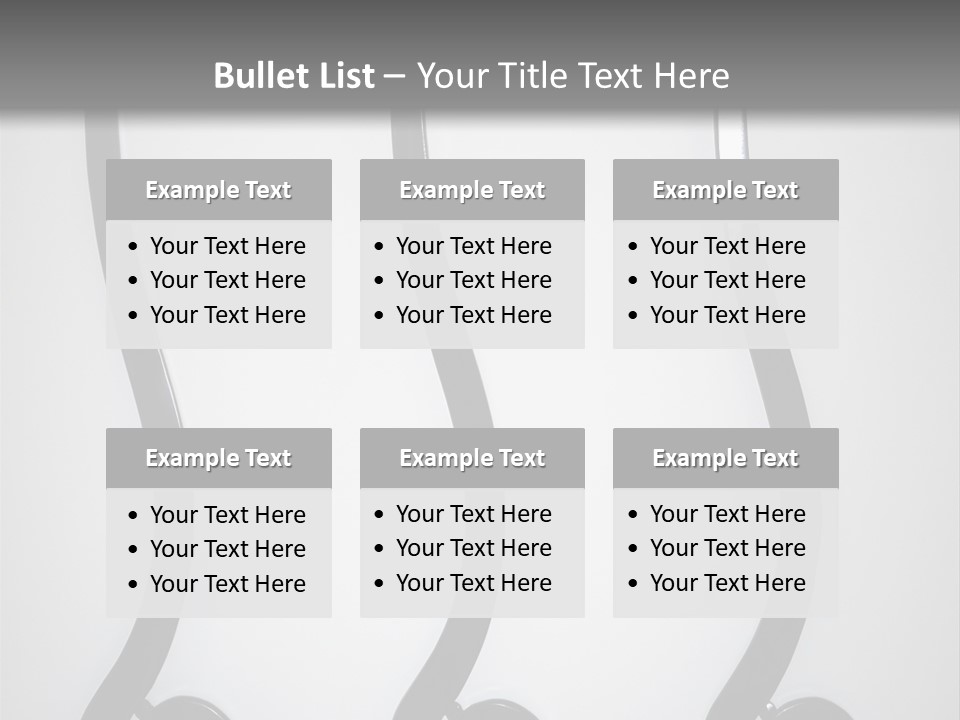 S Shaped Modern Chairs PowerPoint Template