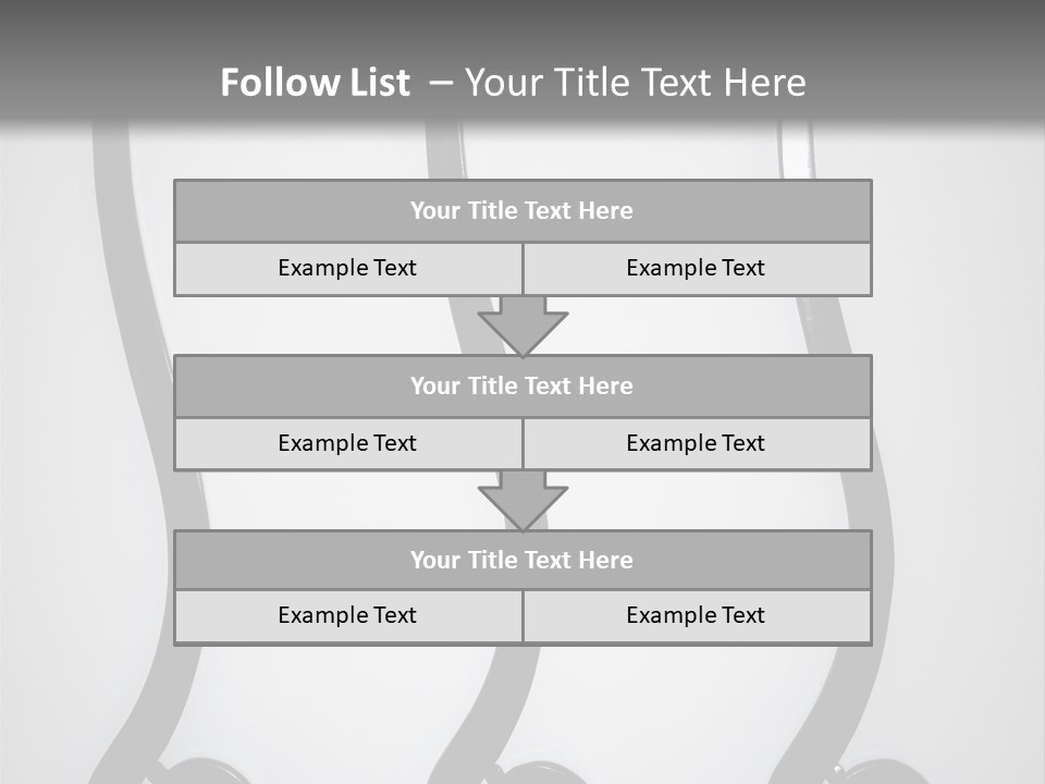S Shaped Modern Chairs PowerPoint Template