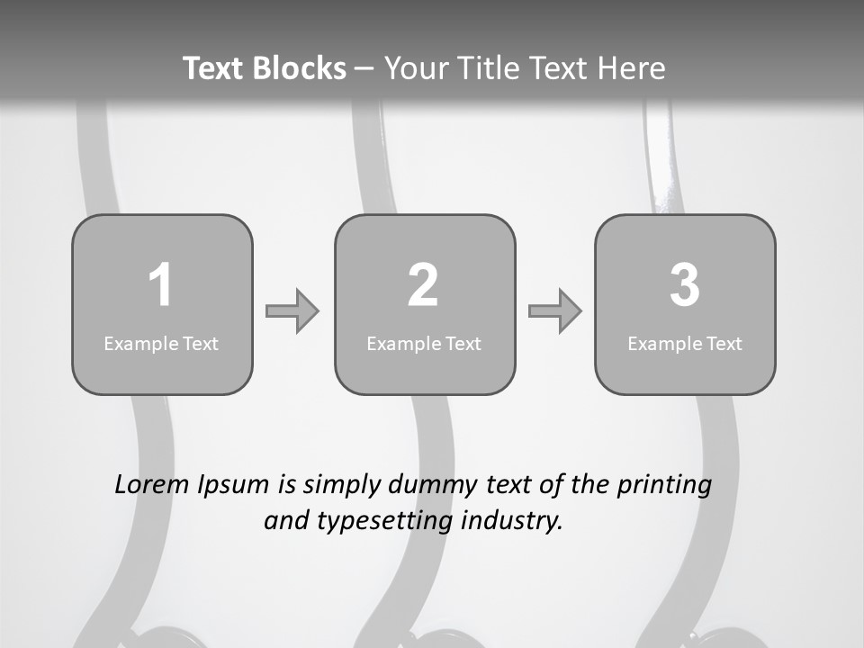S Shaped Modern Chairs PowerPoint Template