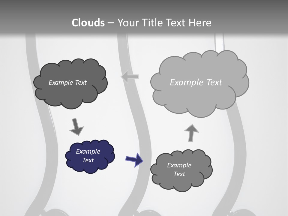 S Shaped Modern Chairs PowerPoint Template