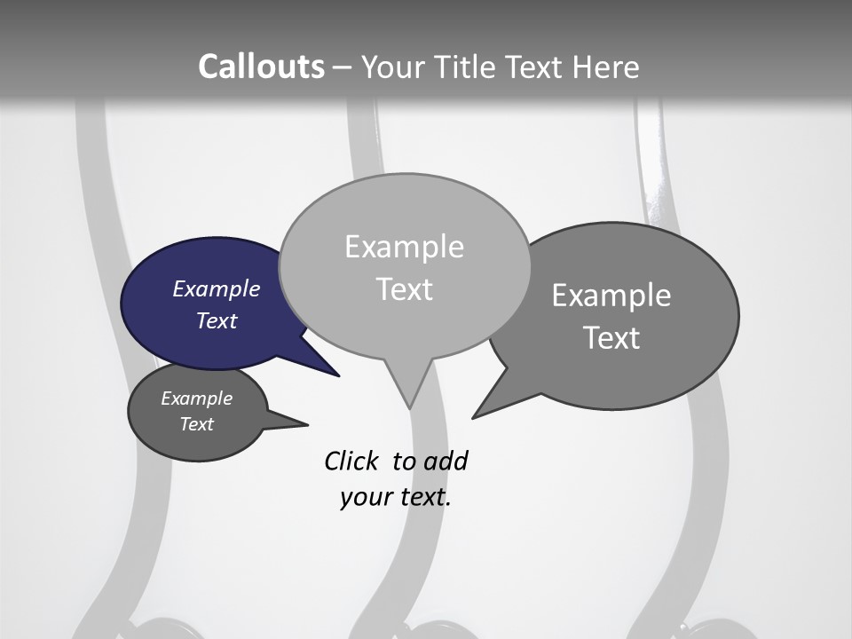 S Shaped Modern Chairs PowerPoint Template