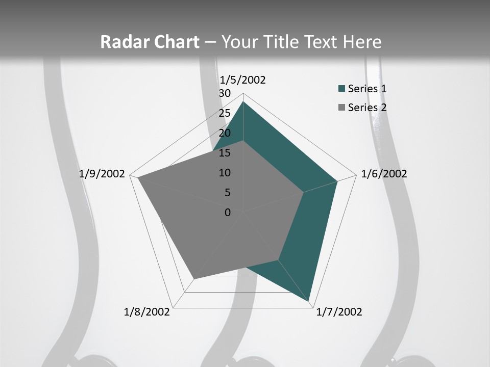 S Shaped Modern Chairs PowerPoint Template