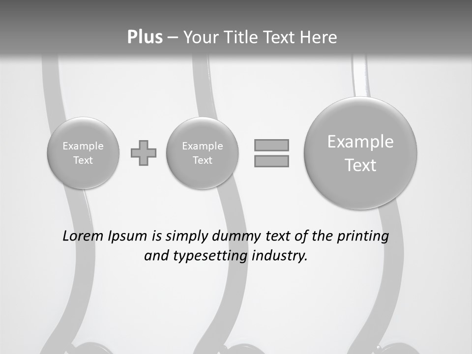 S Shaped Modern Chairs PowerPoint Template