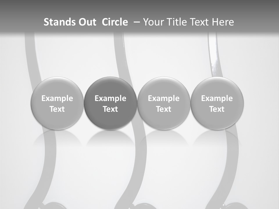 S Shaped Modern Chairs PowerPoint Template