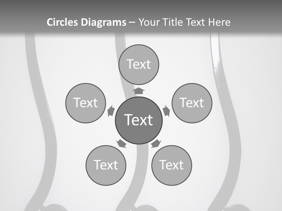S Shaped Modern Chairs PowerPoint Template