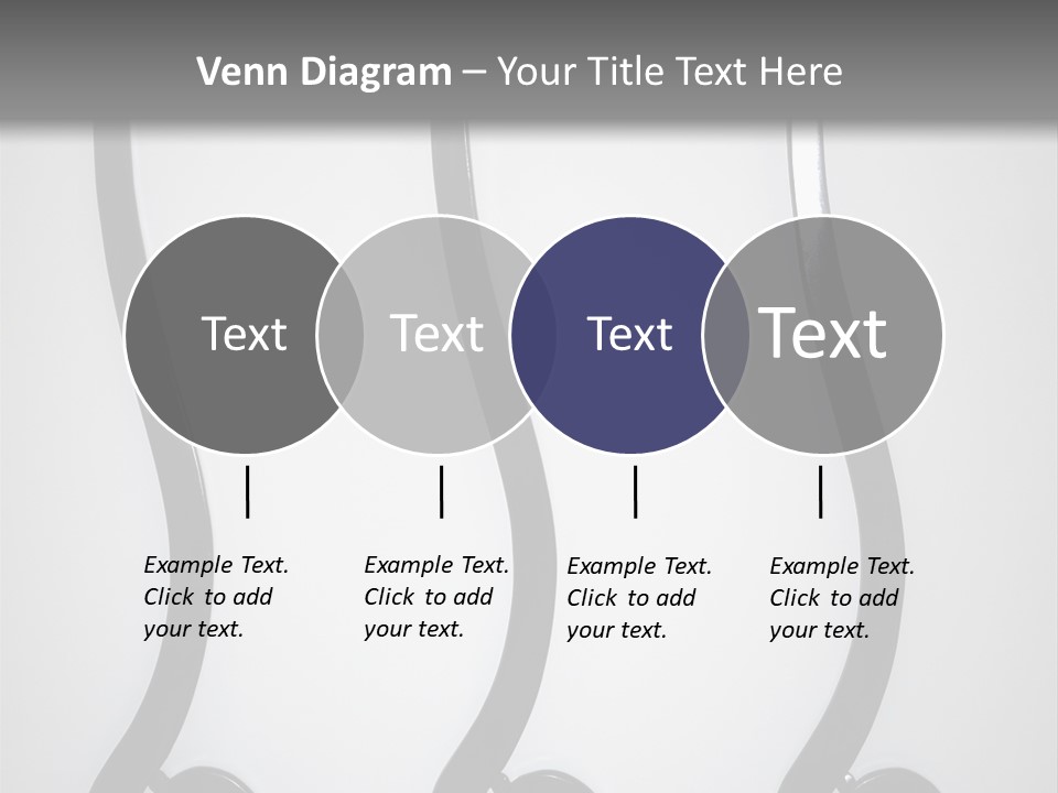 S Shaped Modern Chairs PowerPoint Template