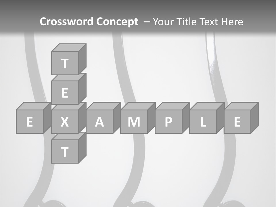 S Shaped Modern Chairs PowerPoint Template