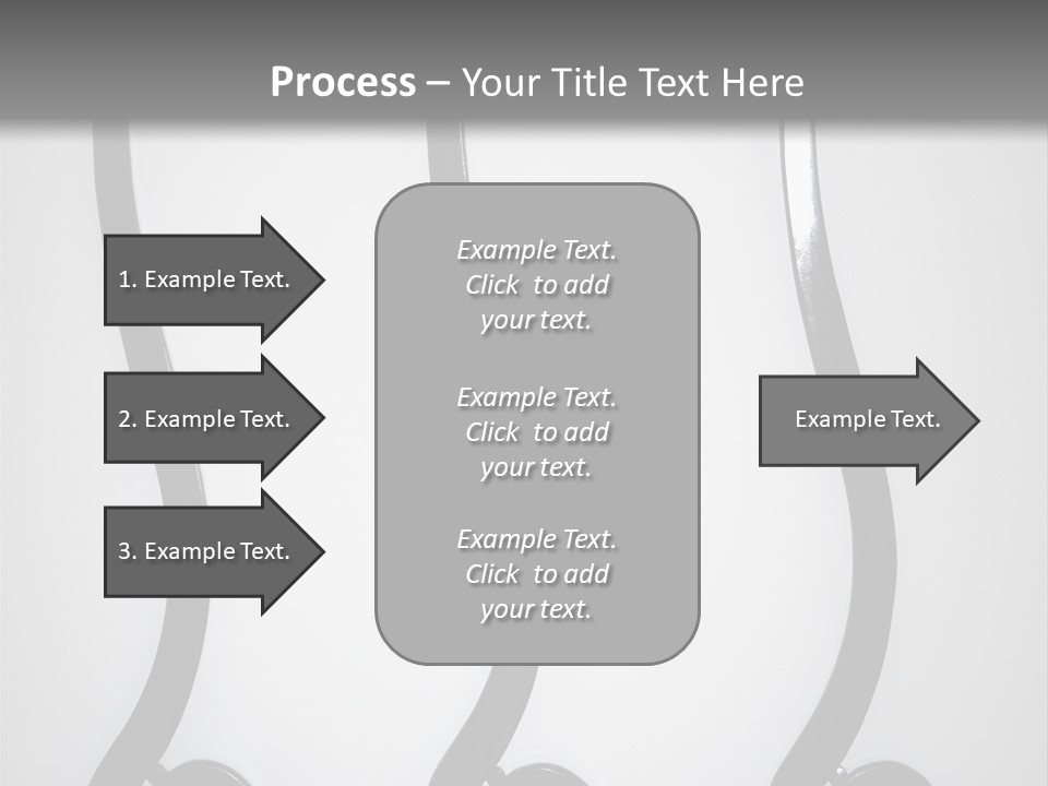 S Shaped Modern Chairs PowerPoint Template