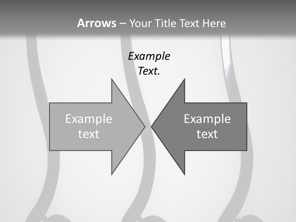 S Shaped Modern Chairs PowerPoint Template