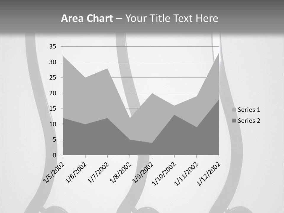 S Shaped Modern Chairs PowerPoint Template