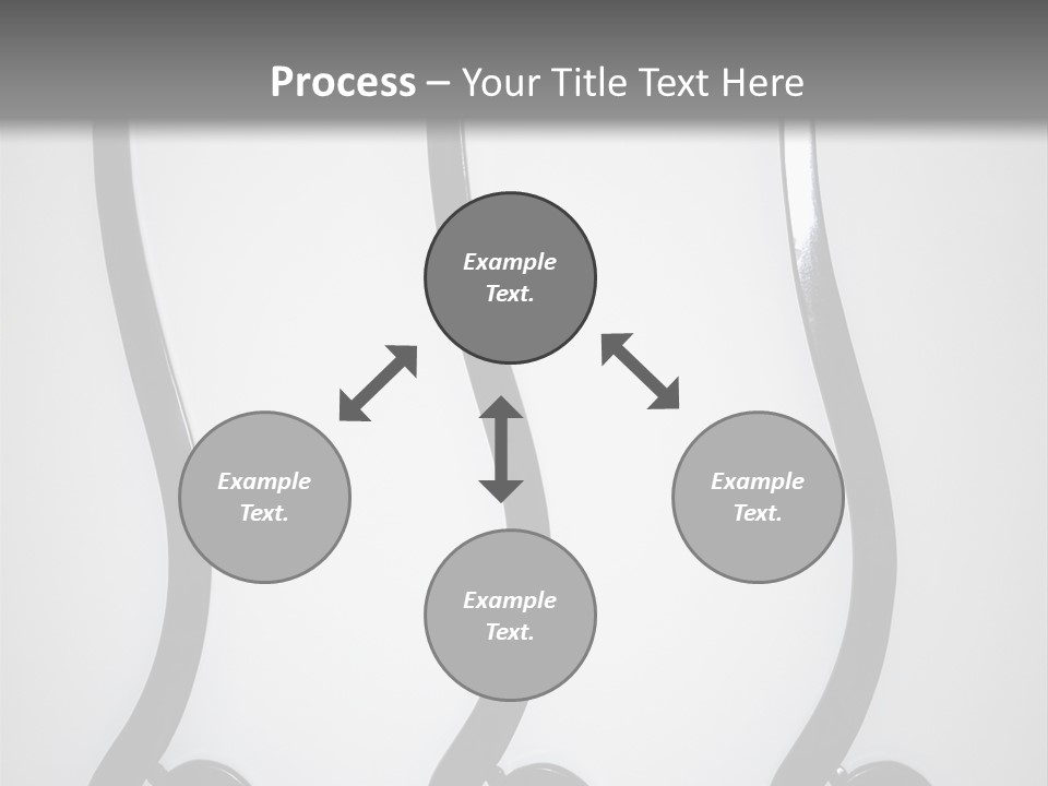 S Shaped Modern Chairs PowerPoint Template