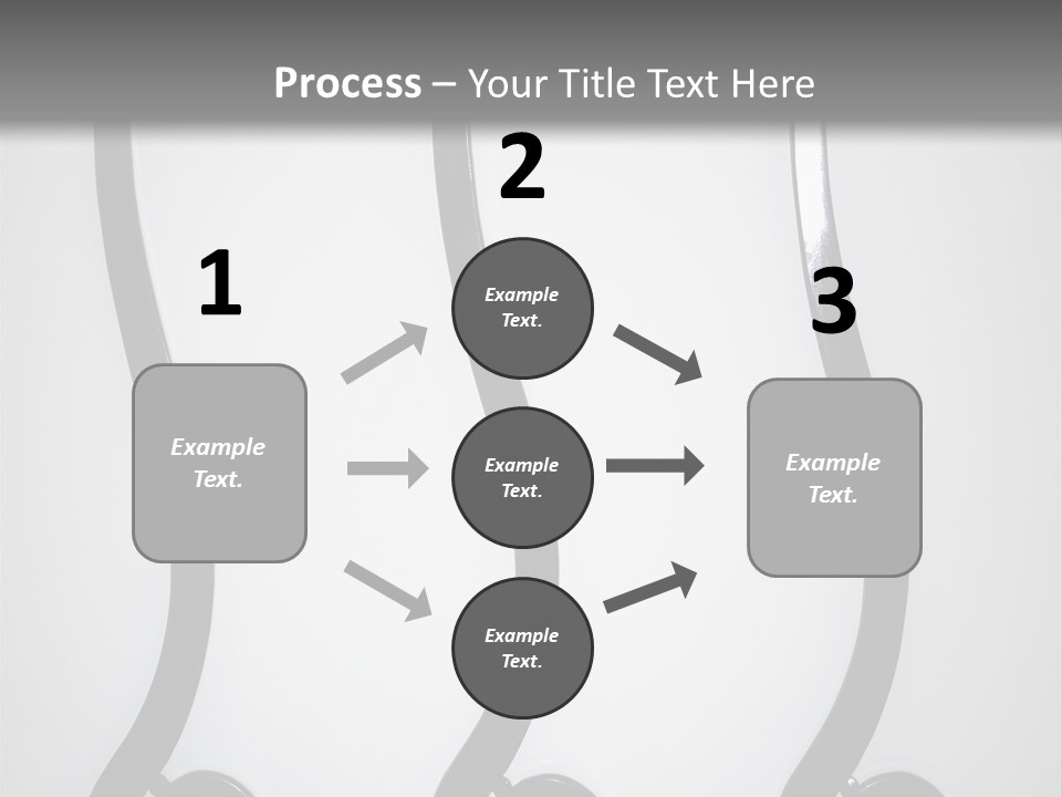 S Shaped Modern Chairs PowerPoint Template