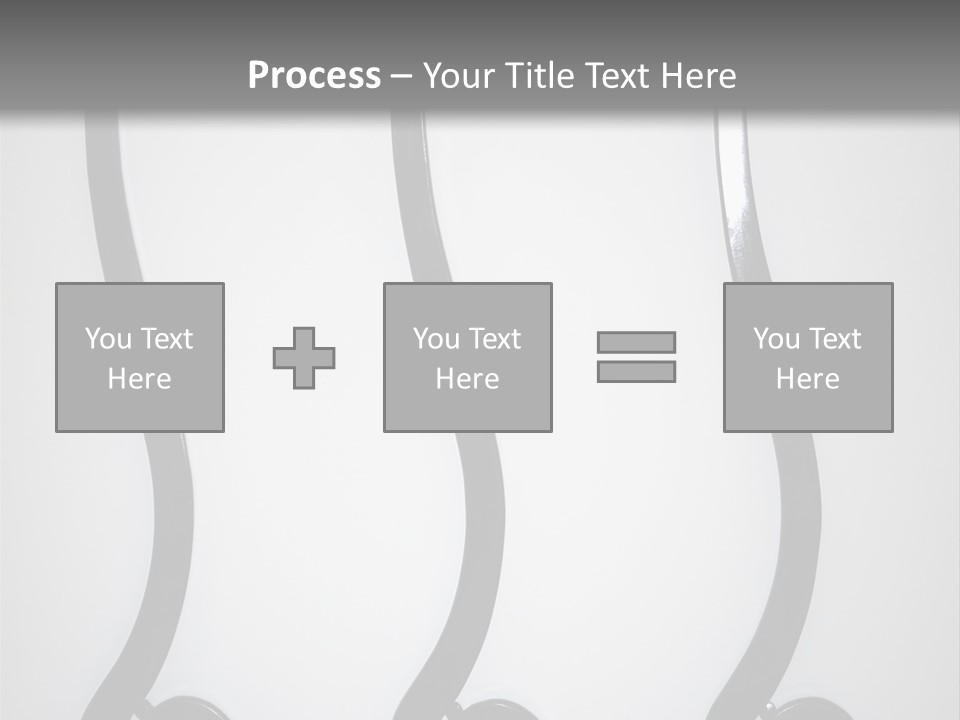 S Shaped Modern Chairs PowerPoint Template