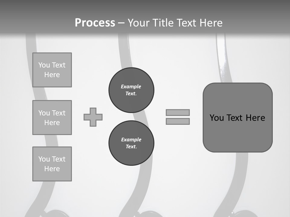 S Shaped Modern Chairs PowerPoint Template
