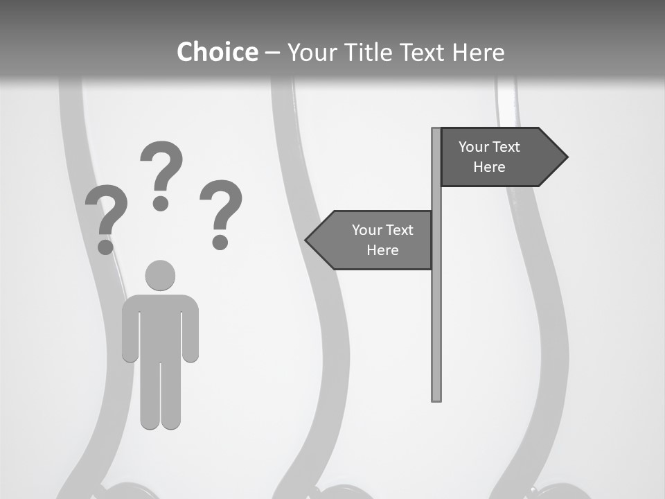 S Shaped Modern Chairs PowerPoint Template