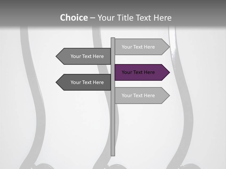 S Shaped Modern Chairs PowerPoint Template