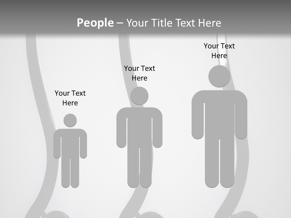 S Shaped Modern Chairs PowerPoint Template