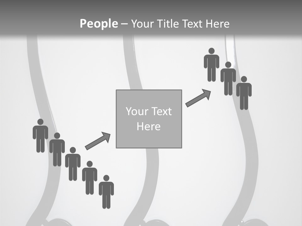 S Shaped Modern Chairs PowerPoint Template
