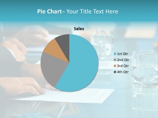 Row Of Hands Making Notes During A Seminar PowerPoint Template