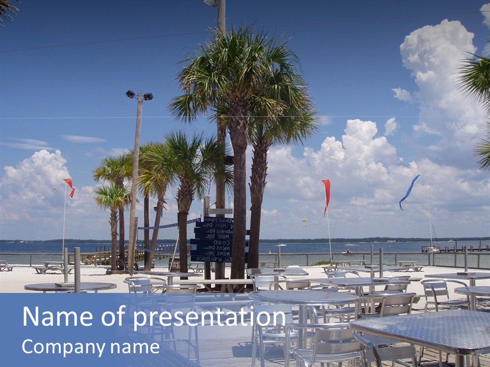 Pensacola Beach, Fl PowerPoint Template