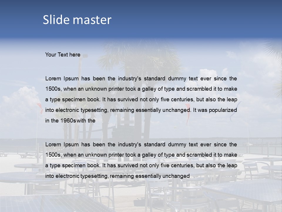 Pensacola Beach, Fl PowerPoint Template