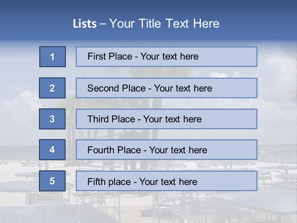 Pensacola Beach, Fl PowerPoint Template
