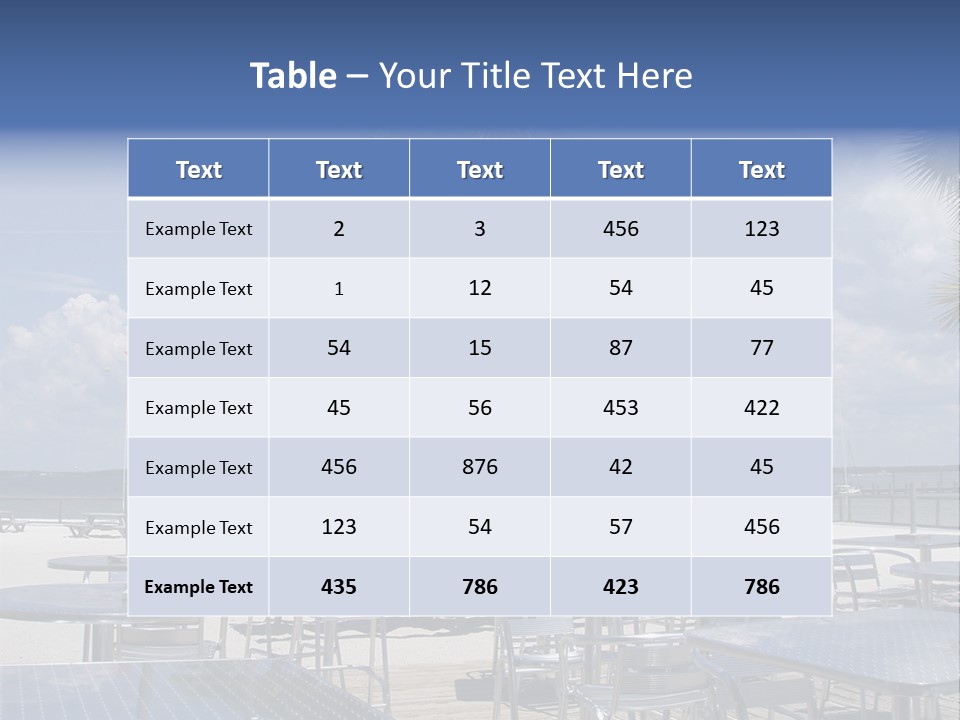 Pensacola Beach, Fl PowerPoint Template