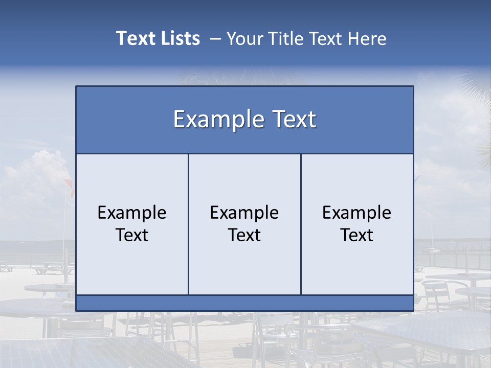 Pensacola Beach, Fl PowerPoint Template
