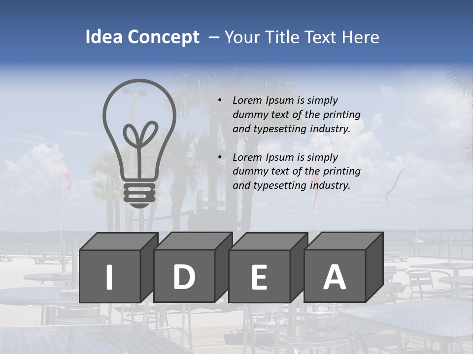 Pensacola Beach, Fl PowerPoint Template