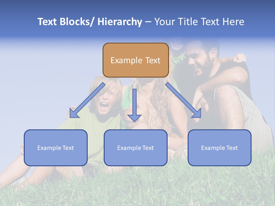 A Group Of People Sitting On The Grass With A Dog PowerPoint Template