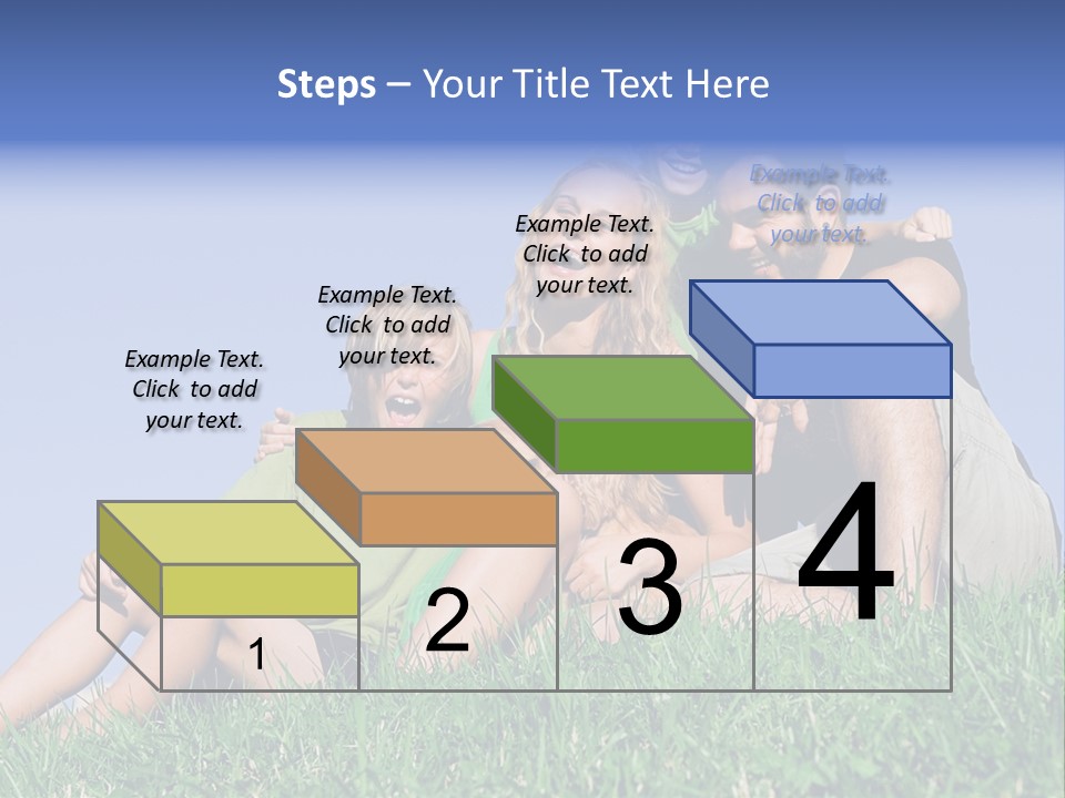 A Group Of People Sitting On The Grass With A Dog PowerPoint Template