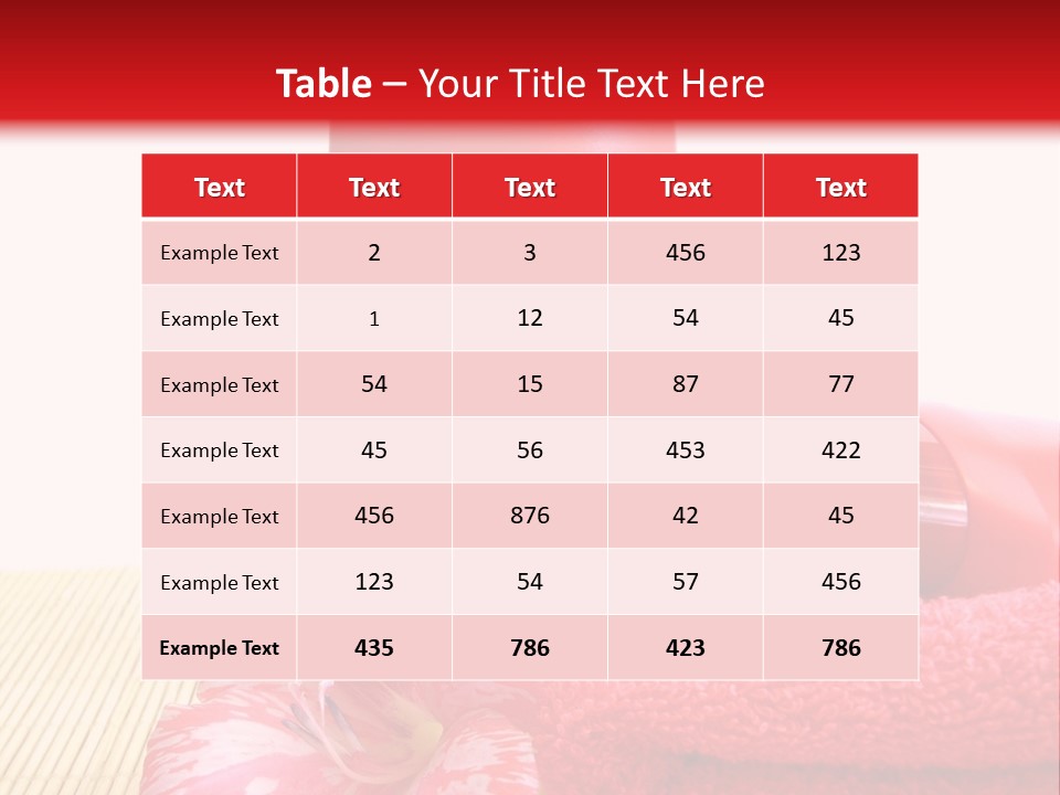 Cream And Red Bottles With Shampoo PowerPoint Template