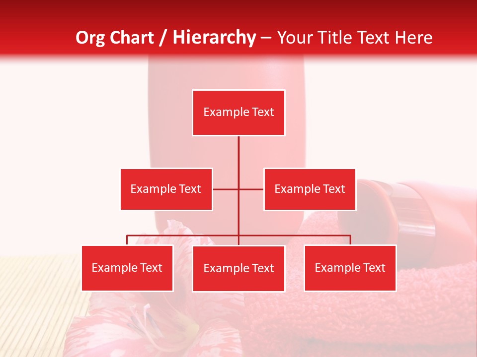 Cream And Red Bottles With Shampoo PowerPoint Template