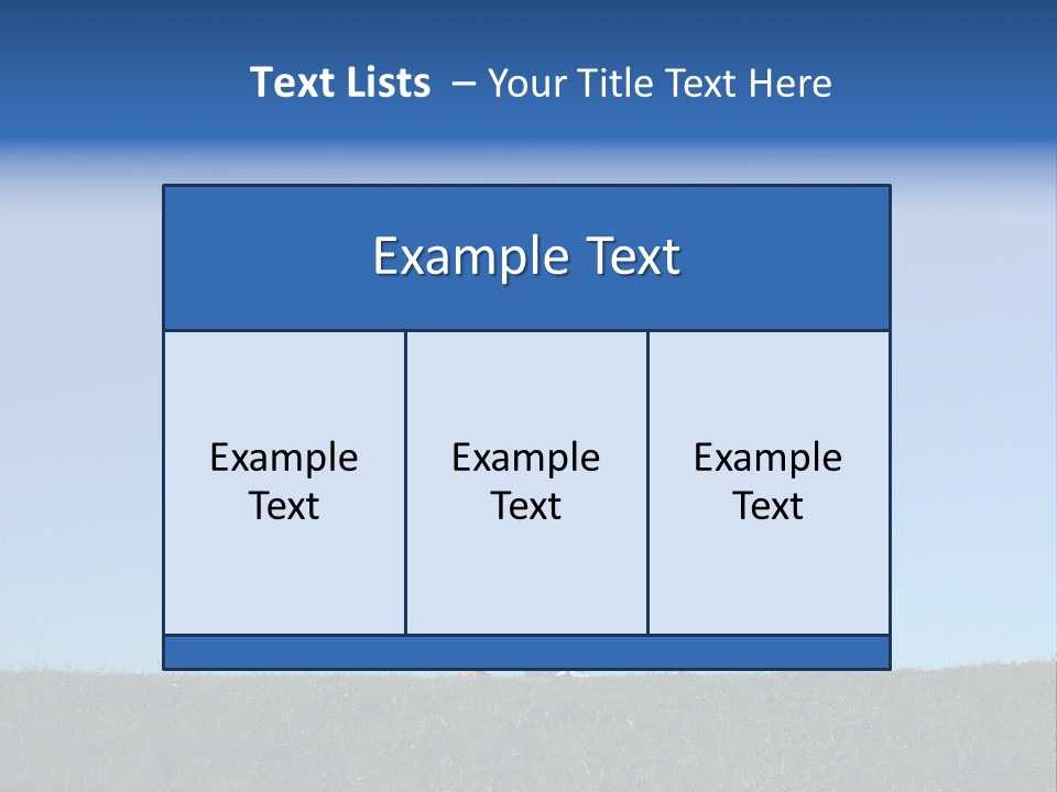 Happy Family With Two Children On Blue Sky 2 PowerPoint Template