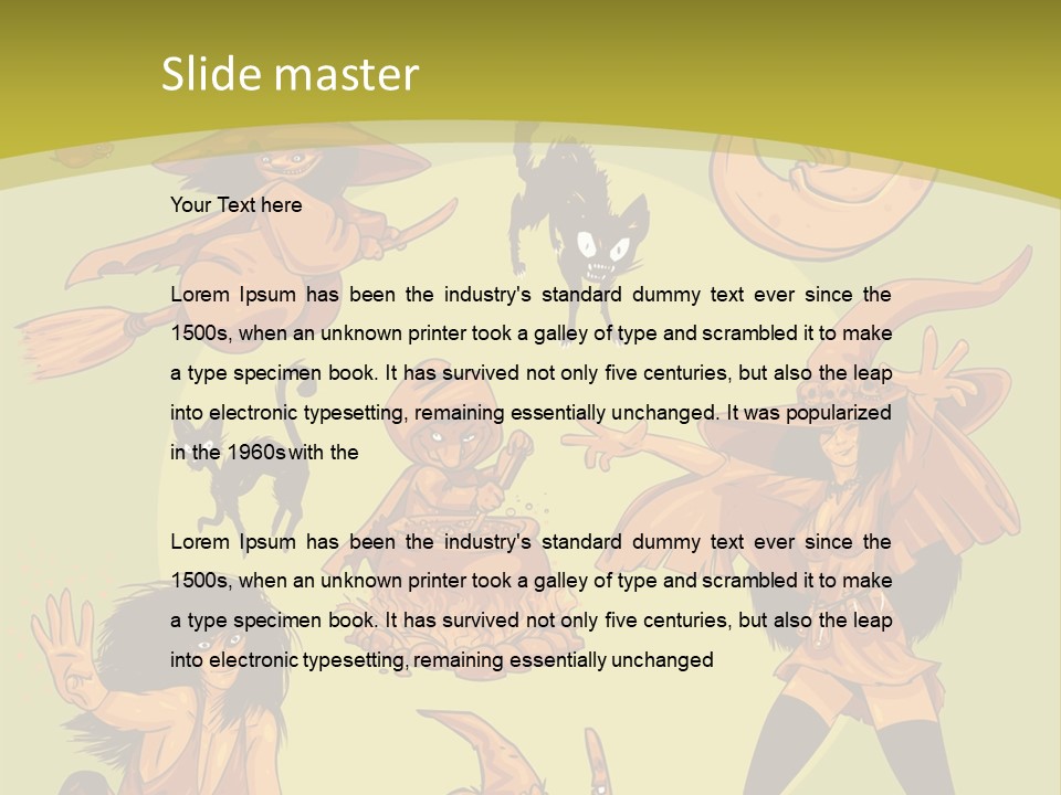 Vector Collection Of Halloween Witches. This Is The Second Part Of My Halloween Characters Special. Stock Vector Illustration: PowerPoint Template