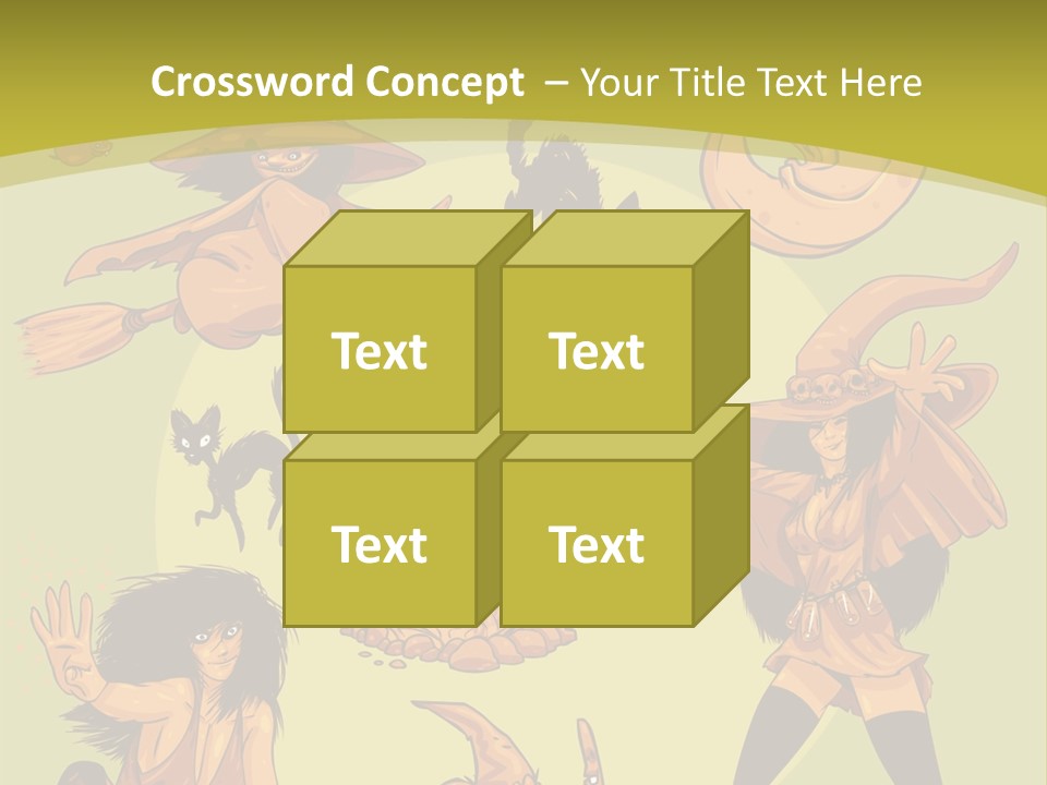 Vector Collection Of Halloween Witches. This Is The Second Part Of My Halloween Characters Special. Stock Vector Illustration: PowerPoint Template