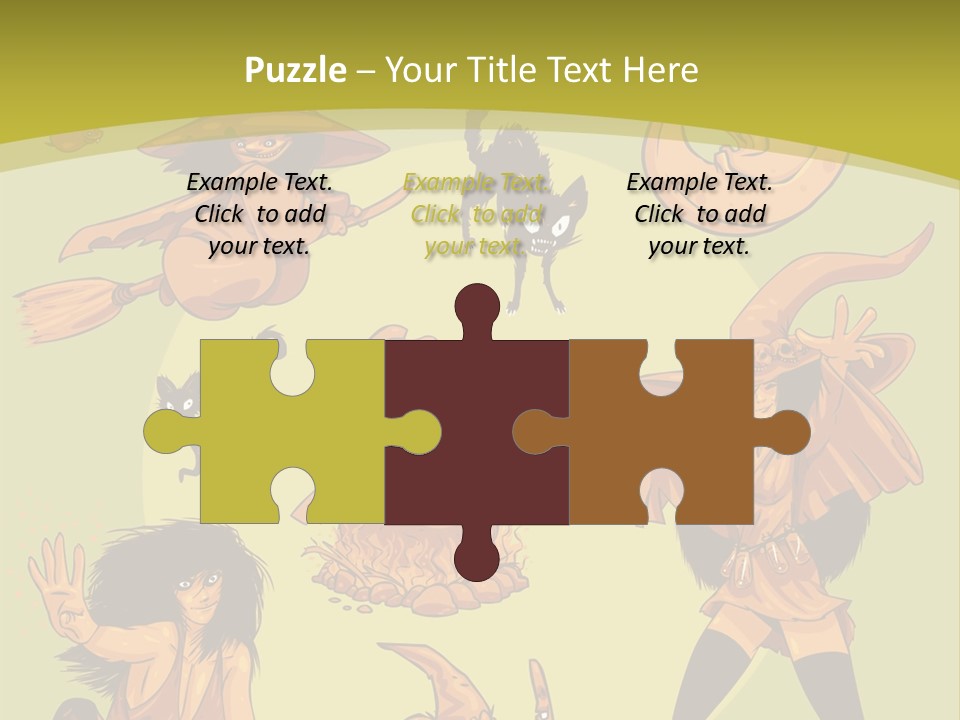 Vector Collection Of Halloween Witches. This Is The Second Part Of My Halloween Characters Special. Stock Vector Illustration: PowerPoint Template