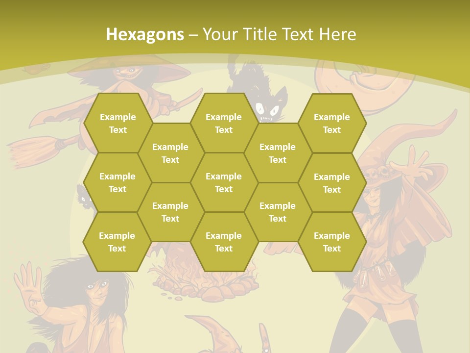 Vector Collection Of Halloween Witches. This Is The Second Part Of My Halloween Characters Special. Stock Vector Illustration: PowerPoint Template