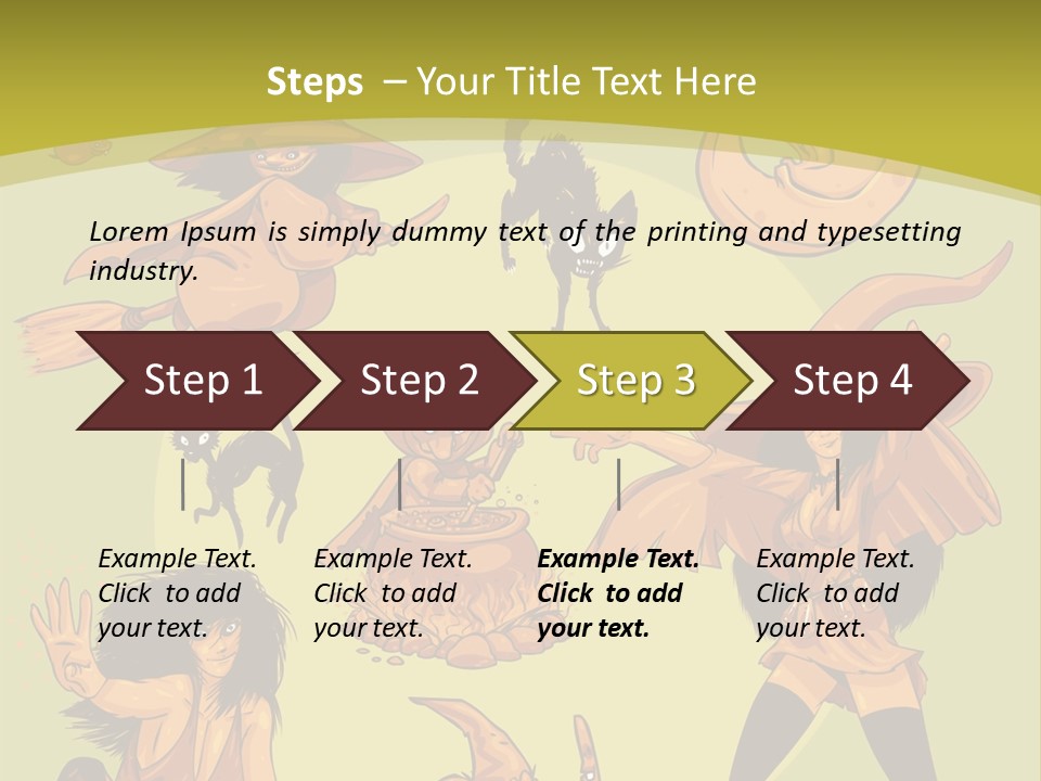 Vector Collection Of Halloween Witches. This Is The Second Part Of My Halloween Characters Special. Stock Vector Illustration: PowerPoint Template