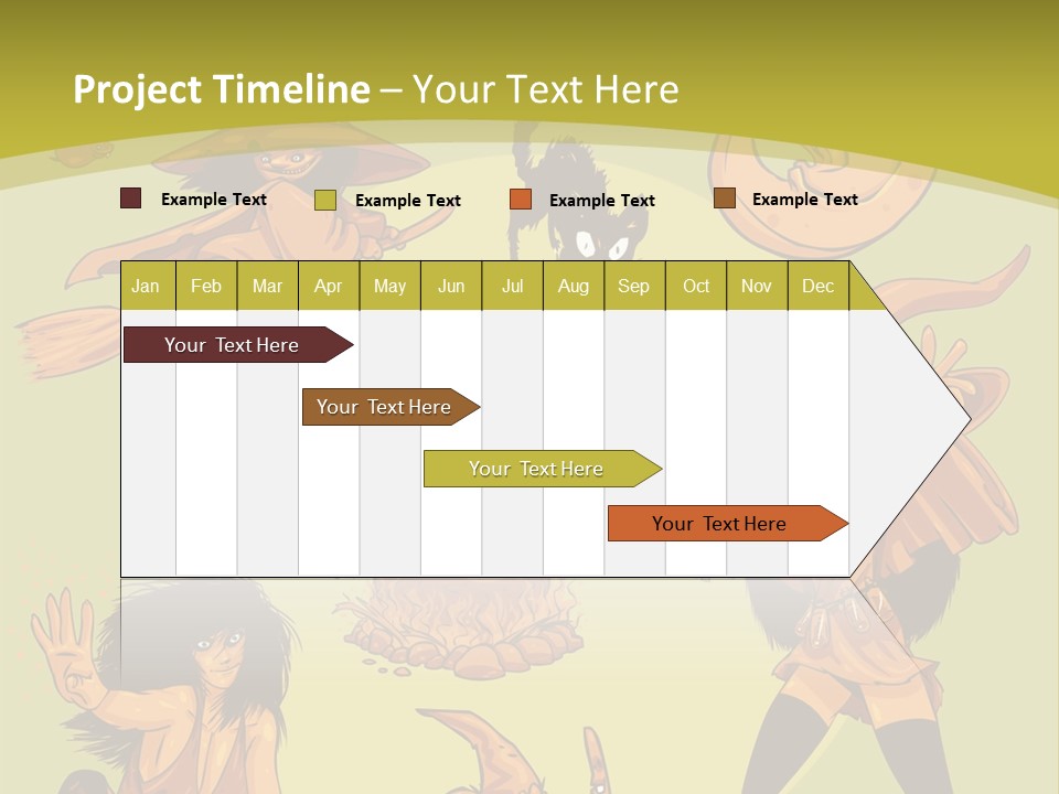 Vector Collection Of Halloween Witches. This Is The Second Part Of My Halloween Characters Special. Stock Vector Illustration: PowerPoint Template