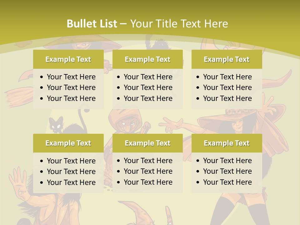 Vector Collection Of Halloween Witches. This Is The Second Part Of My Halloween Characters Special. Stock Vector Illustration: PowerPoint Template