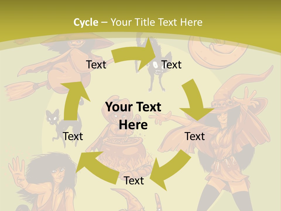 Vector Collection Of Halloween Witches. This Is The Second Part Of My Halloween Characters Special. Stock Vector Illustration: PowerPoint Template