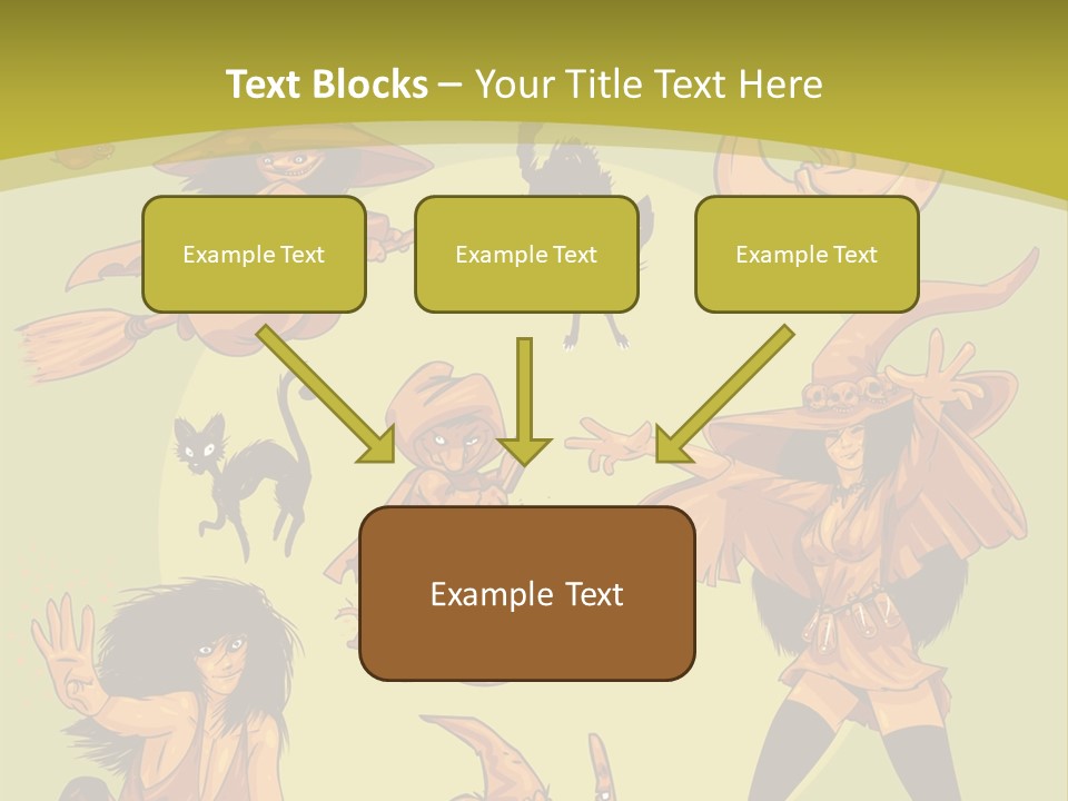 Vector Collection Of Halloween Witches. This Is The Second Part Of My Halloween Characters Special. Stock Vector Illustration: PowerPoint Template