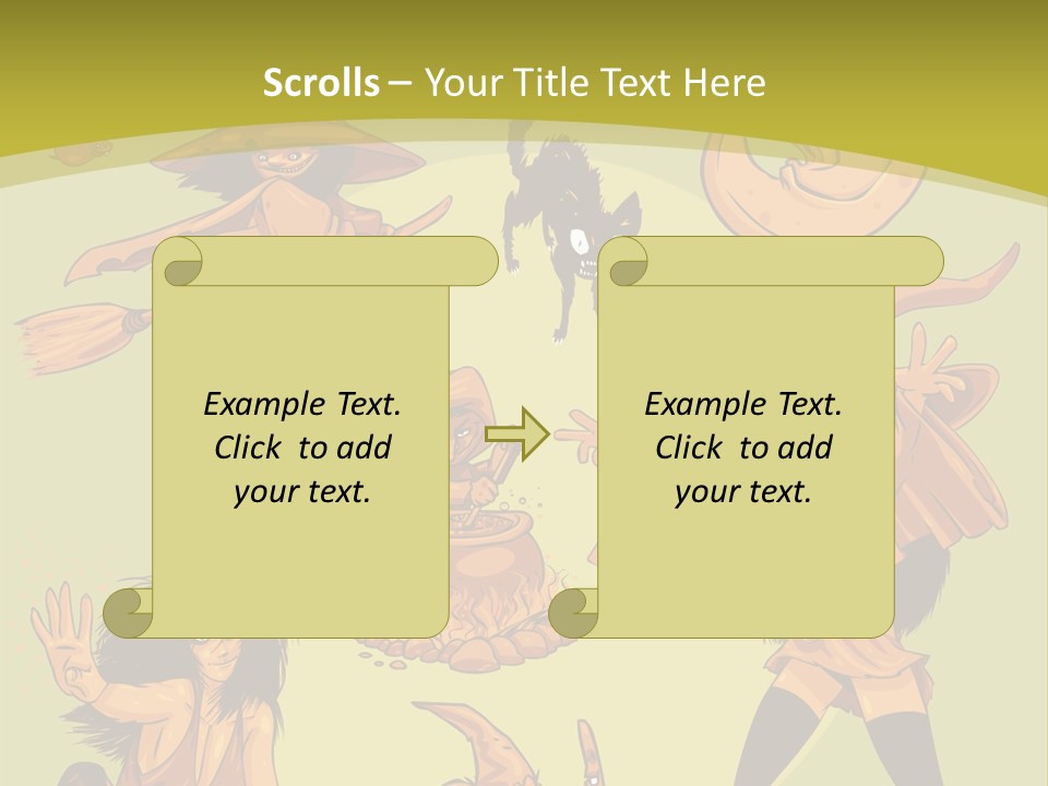 Vector Collection Of Halloween Witches. This Is The Second Part Of My Halloween Characters Special. Stock Vector Illustration: PowerPoint Template