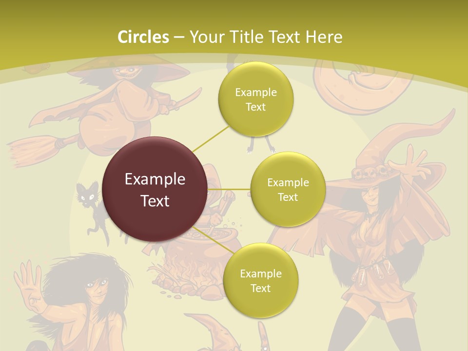 Vector Collection Of Halloween Witches. This Is The Second Part Of My Halloween Characters Special. Stock Vector Illustration: PowerPoint Template