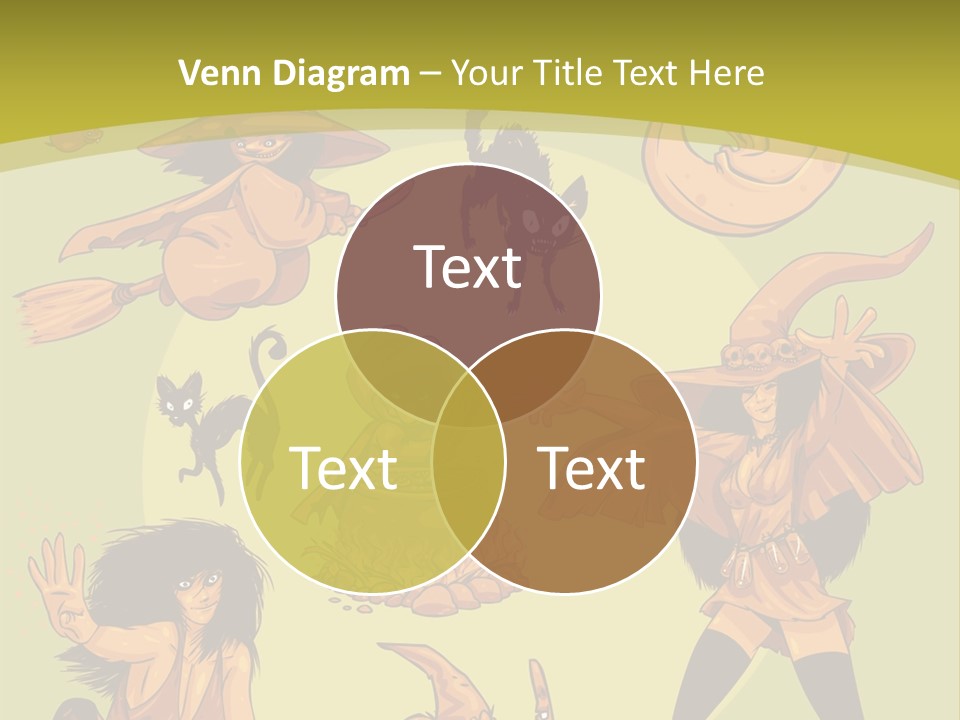 Vector Collection Of Halloween Witches. This Is The Second Part Of My Halloween Characters Special. Stock Vector Illustration: PowerPoint Template