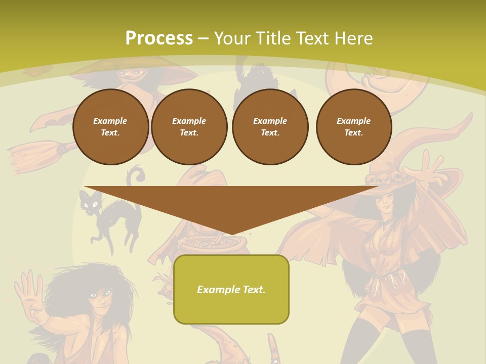 Vector Collection Of Halloween Witches. This Is The Second Part Of My Halloween Characters Special. Stock Vector Illustration: PowerPoint Template