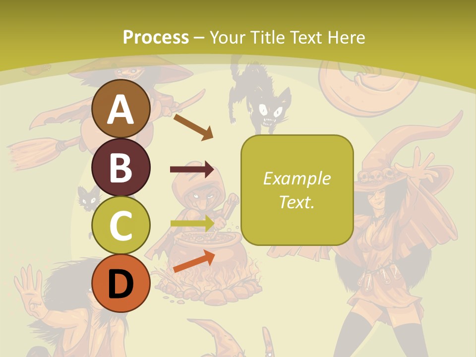 Vector Collection Of Halloween Witches. This Is The Second Part Of My Halloween Characters Special. Stock Vector Illustration: PowerPoint Template