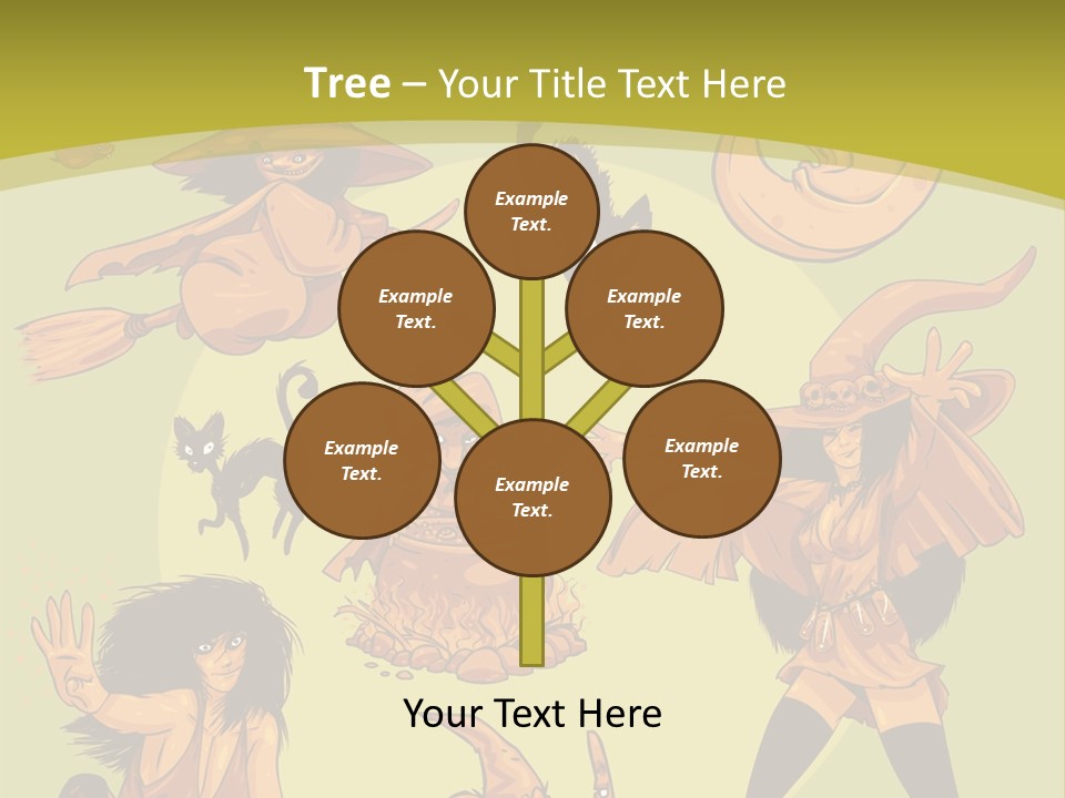 Vector Collection Of Halloween Witches. This Is The Second Part Of My Halloween Characters Special. Stock Vector Illustration: PowerPoint Template